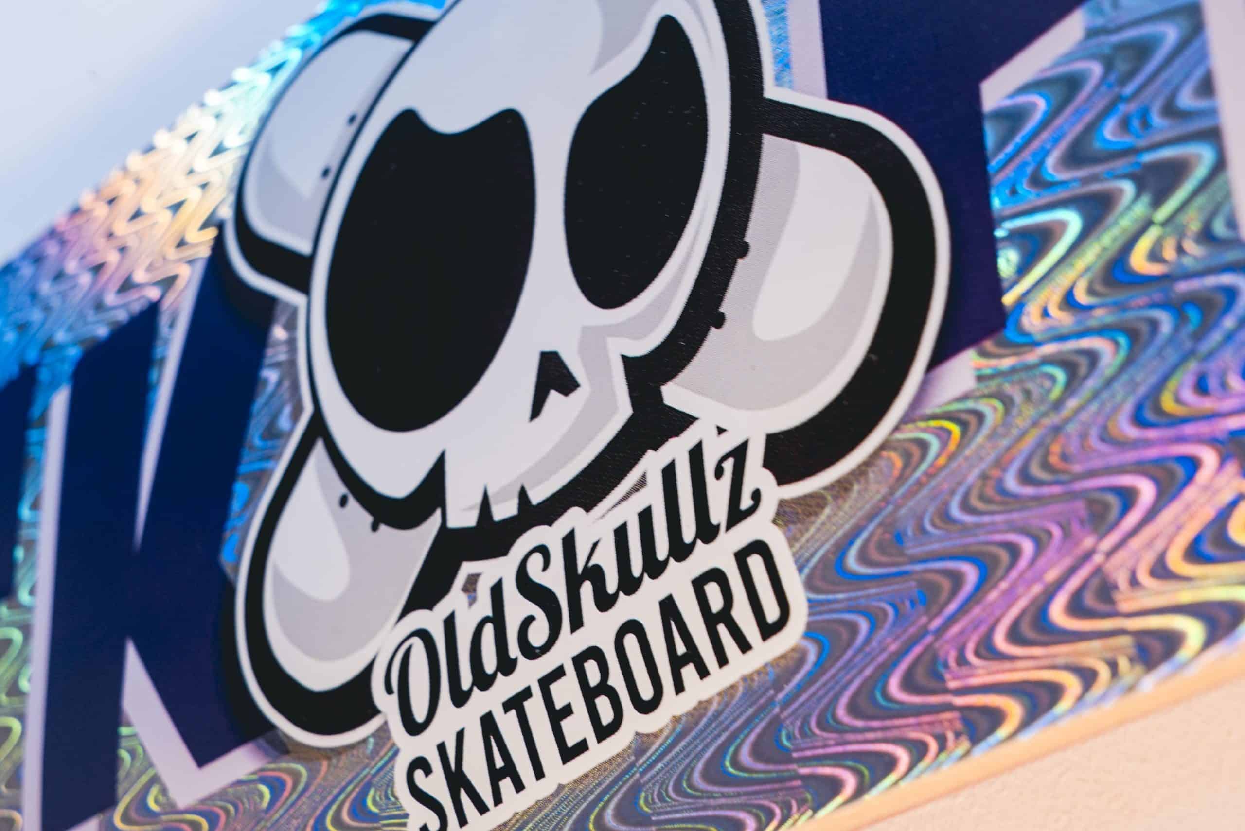 Skateboard brillant old skullz skateboard