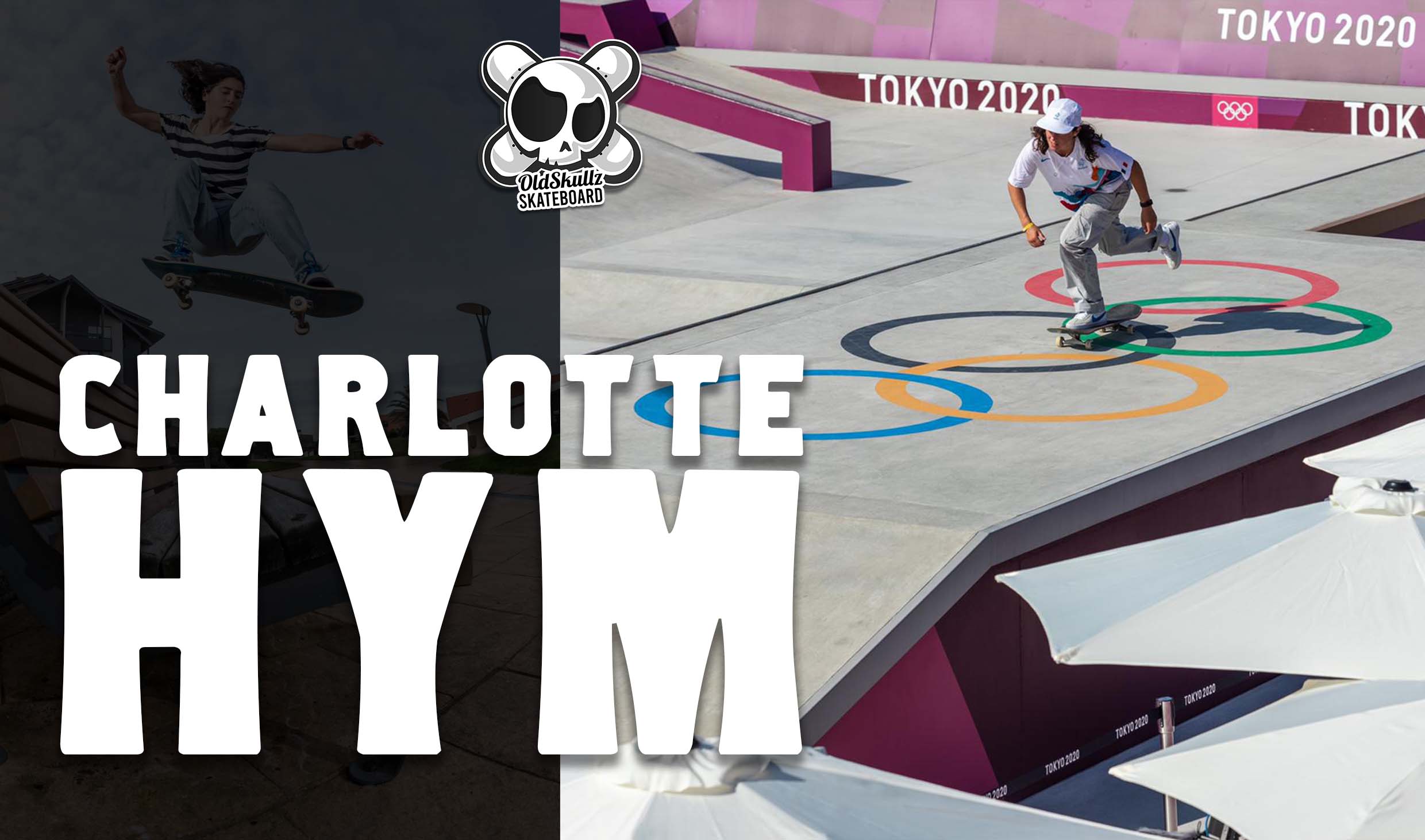 Charlotte Hym Old Skullz Skateboard