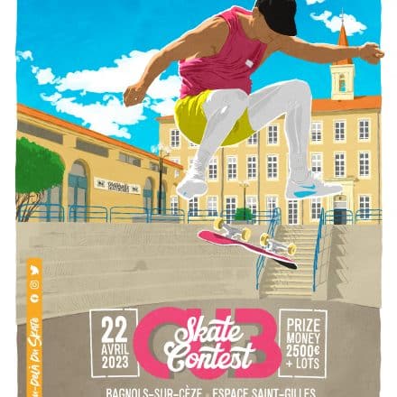 Affiche competiton skateboard