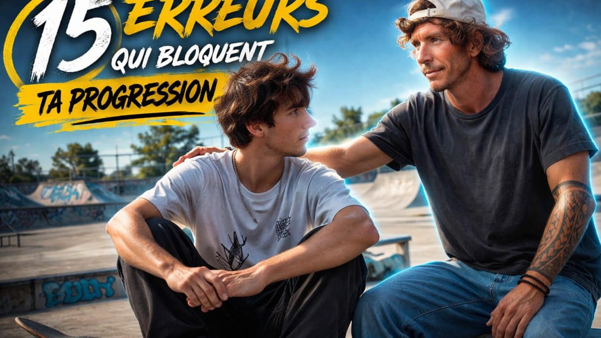 Coach qui rassure un skater